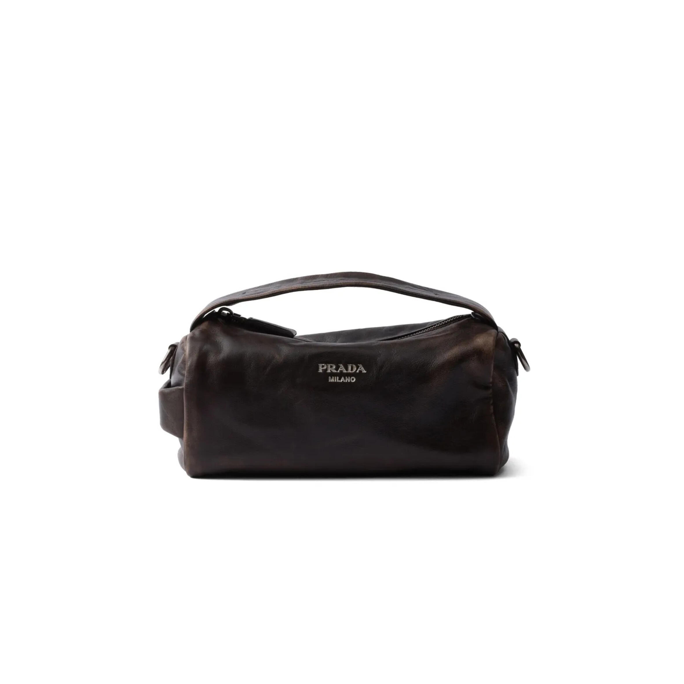 PRADA NAPPA LEATHER SHOULDER BAG 2VH188 (24*11*11cm)